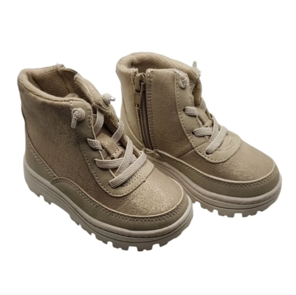 Girls Carter's tan‎ glittery boots